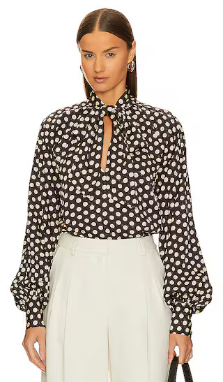 Maelle Top in Polka Dot | Revolve Clothing (Global)