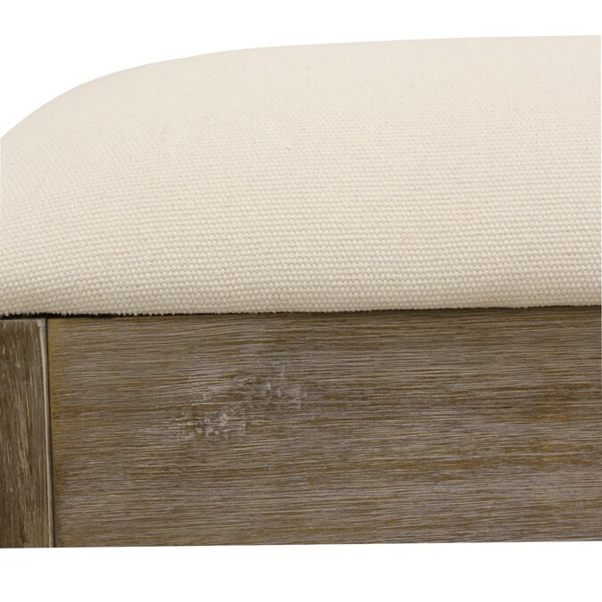Decor Therapy Casual Winter White Accent Bench with Storage Bench Lowes.com | Lowe's