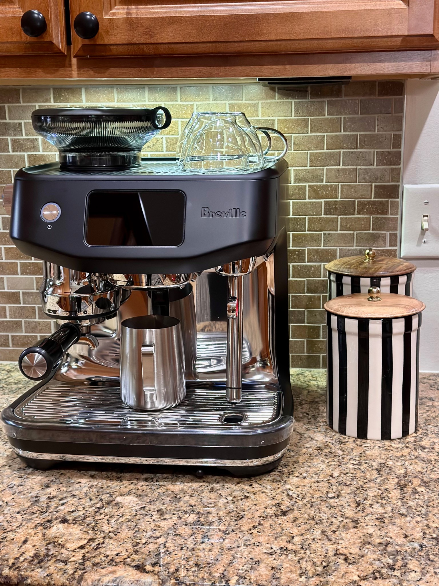 New breville oracle jet espresso maker 

Canisters are from homegoods 

#LTKHome