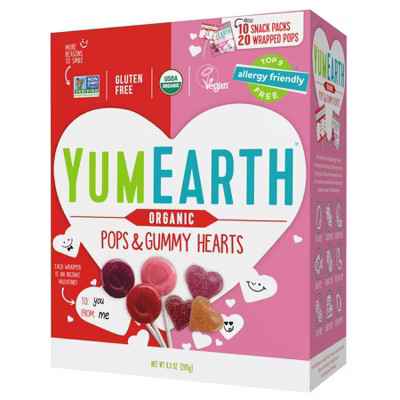 YumEarth Valentines Organic Variety Candy Box - 9.3oz/30pk | Target