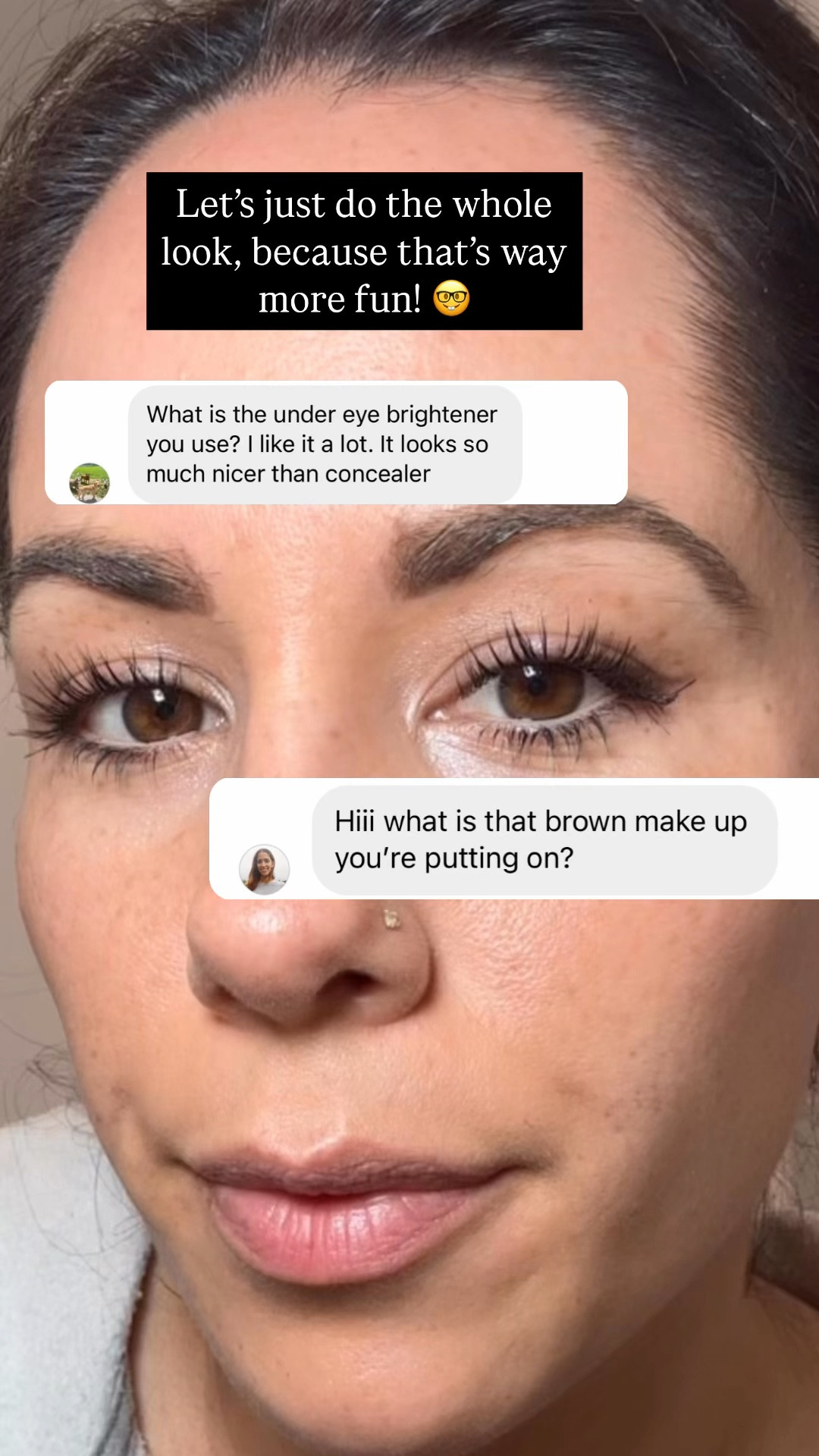 Well, I didn’t get to go to the work event last night but I did get to film this. So I guess it wasn’t a total loss 😅. 

This is one of my glammy-er makeup looks but I still like that you can see my freckles & it doesn’t look super painted on to me? I never enjoy an overdone look. It’s just never been me. 

Product details: 

 Ilia true skin serum foundation: shade SF5
L’Oreal Glotion: shade 901
Elf contour: shade tan/deep
Ilia bronzer: shade RAY
Ilia eye brow pencil: shade dark brown 
NAKED3 urban decay mini: liner color: spiced, inner eye brightened: glassy 
L’ideal telescopic: shade blackest black 

#makeuplook #makeuptutorial #grwmmakeup #colombianwomen #makeupfreckles #frecklesmakeup #mymakeuplook

#LTKBeauty #LTKWatchNow