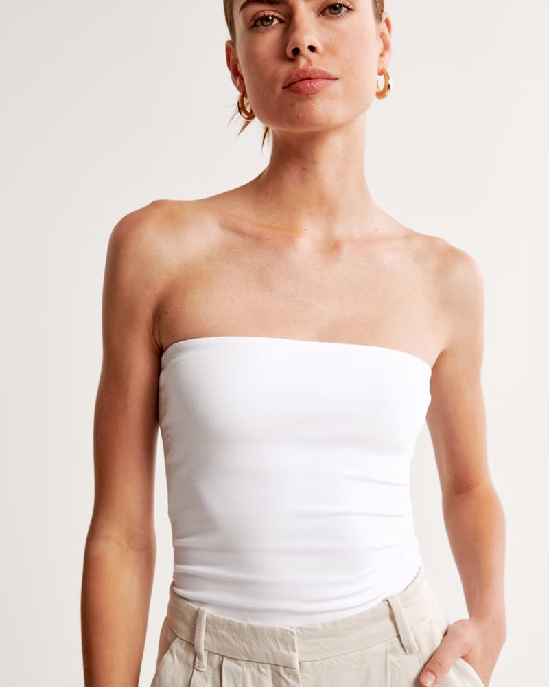 Women's Cotton-Blend Seamless Fabric Tube Top | Women's Tops | Abercrombie.com | Abercrombie & Fitch (US)