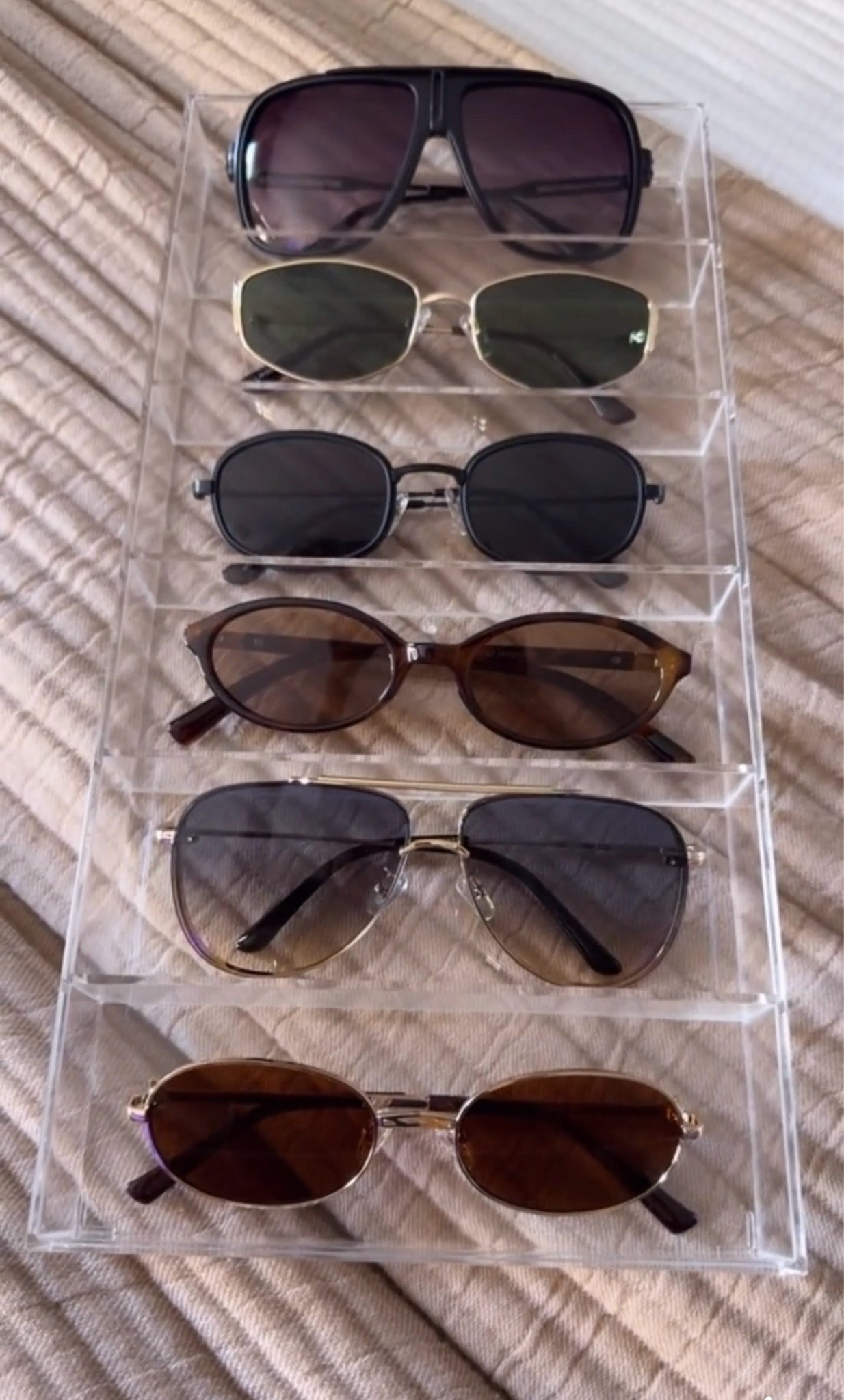 New sunglasses all from Amazon. I went out of my comfort zone and tried some slimmer more chic styles  

#LTKStyleTip #LTKSeasonal