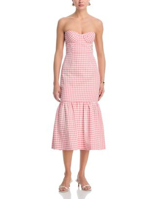 Gingham Strapless Dress - Exclusive | Bloomingdale's (US)