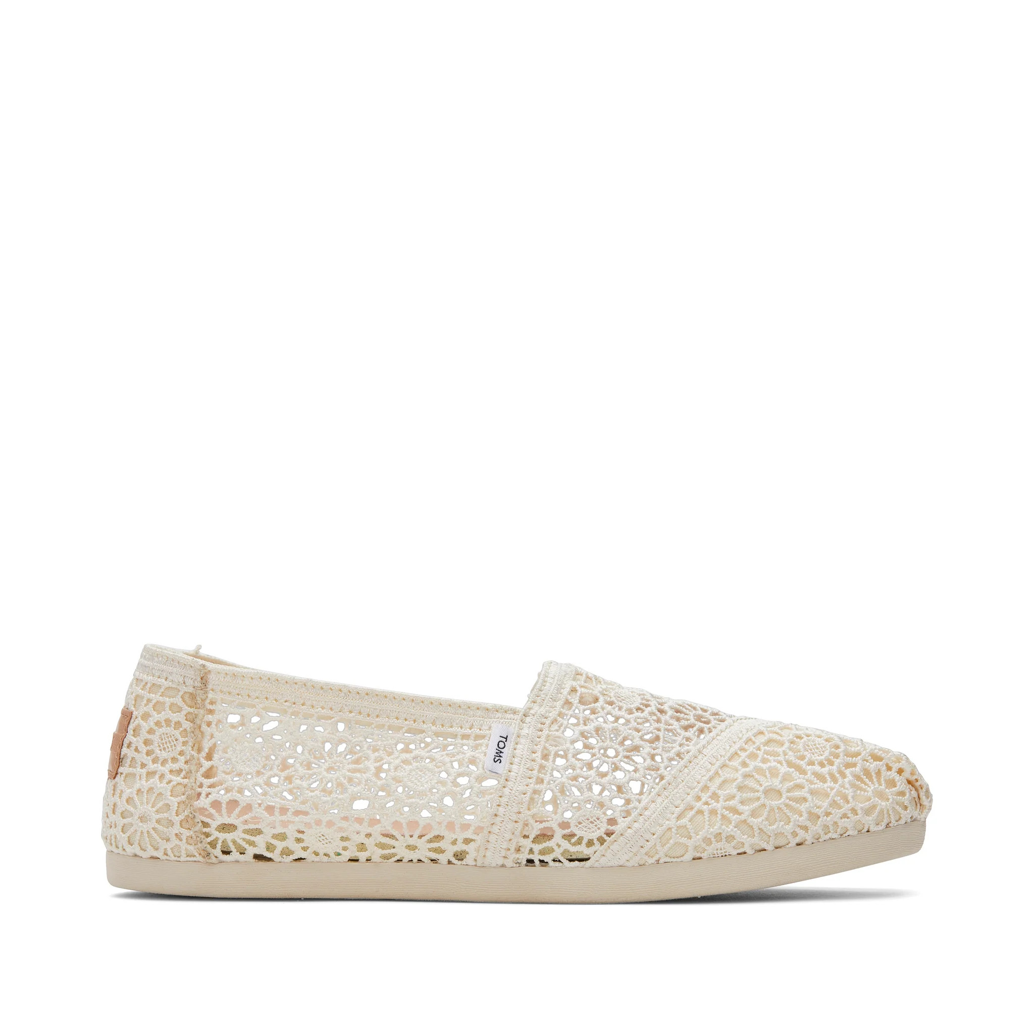 natural crochet womens alpargata slip on | Toms EMEA