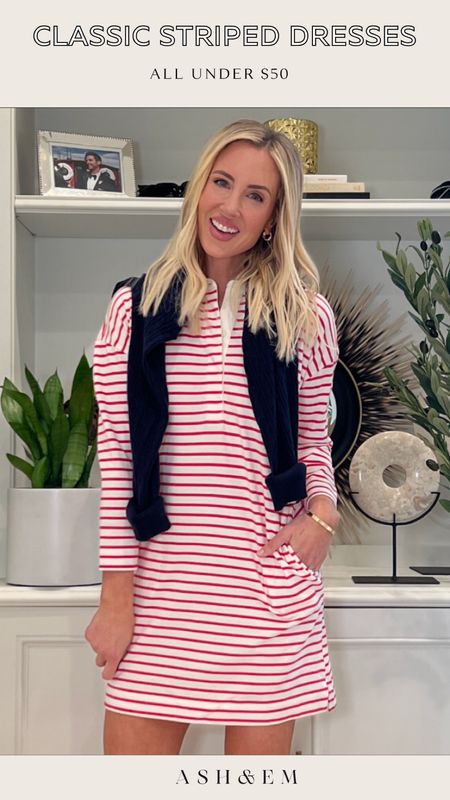 The best classic striped dresses - under $50. 


All run tts. I take the size small in all of them. 

#LTKfindsunder50 #LTKstyletip