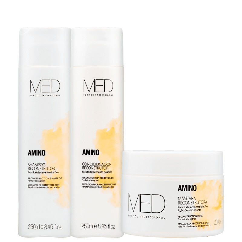 Kit Med For You Professional Amino 250ml + 200g Trio (3 Produtos) | Beleza Na Web (BR)