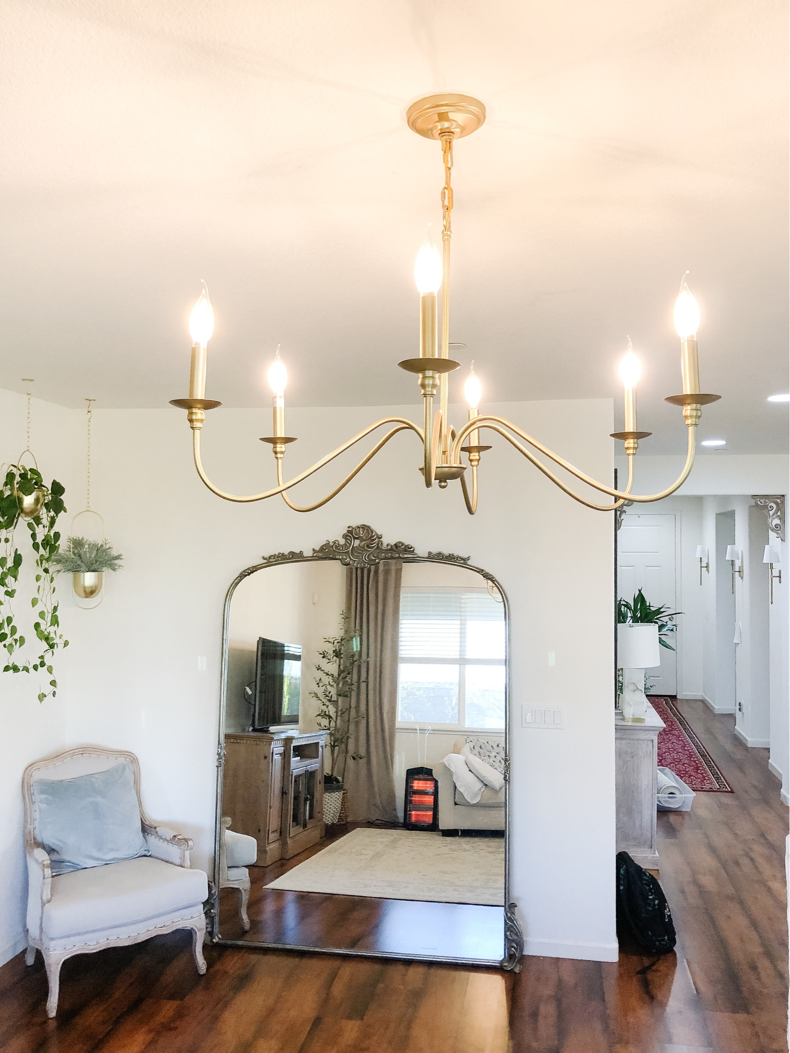 This light fixture in the finish: satin gold is so simple and elegant  

#LTKstyletip #LTKfamily #LTKhome