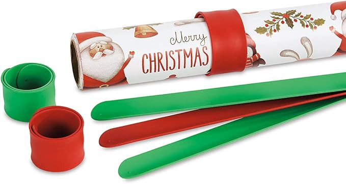 Current Silicone Holiday Red & Green Flip Wraps- Set of 6, Gift Wrap Holders, Silicone-Covered Me... | Amazon (US)