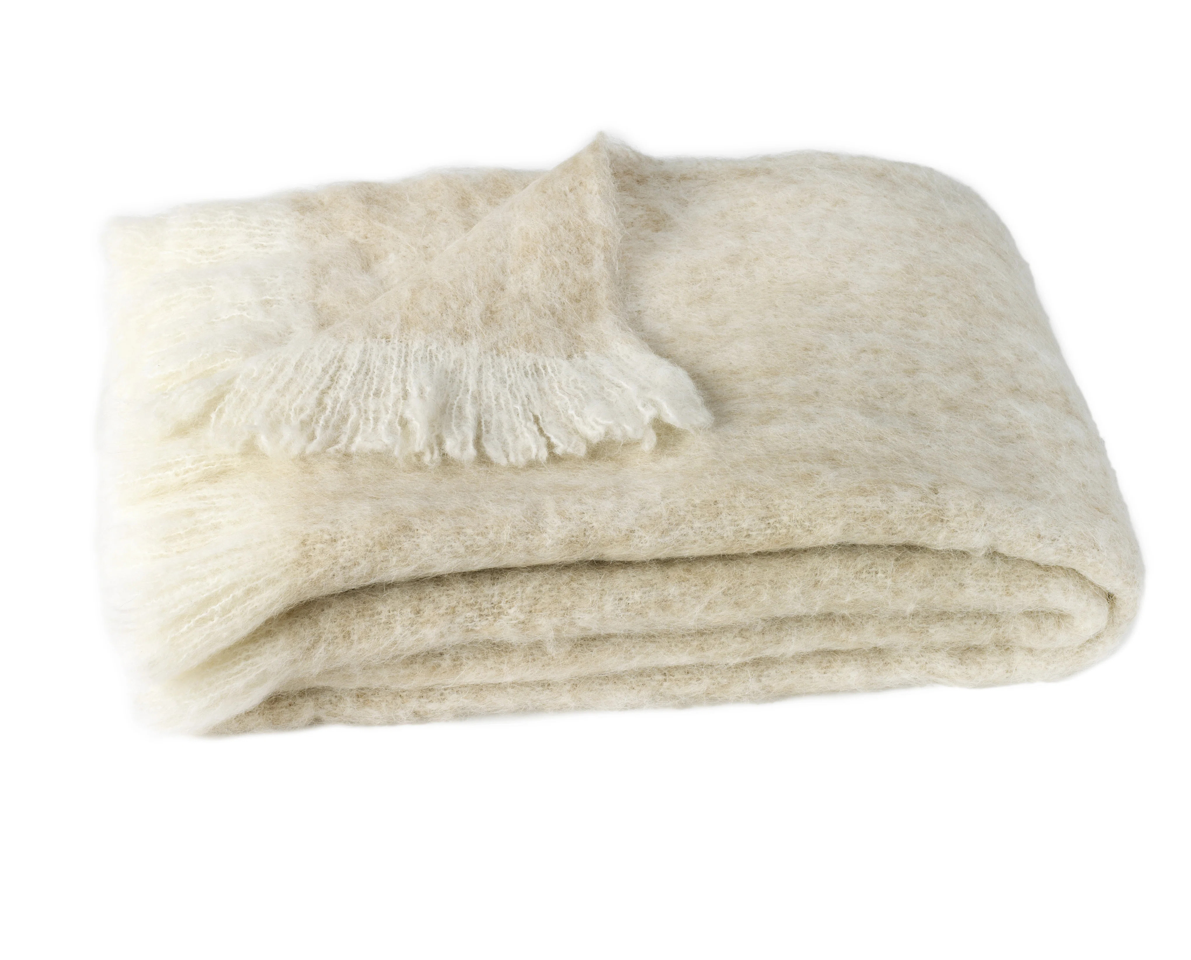Brushed Alpaca Wool Throw | Perigold