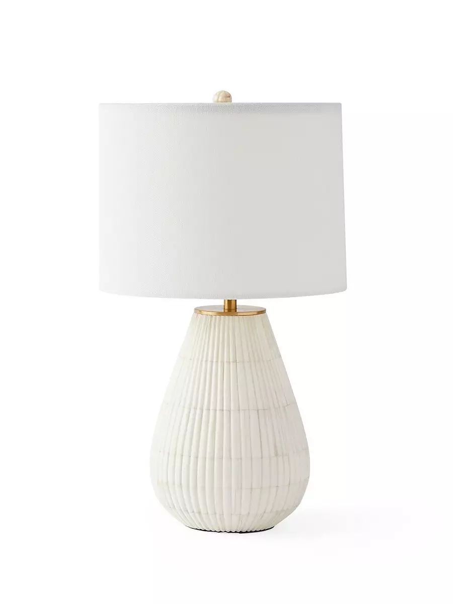 Irving Bone Inlay Petite Table Lamp | Serena and Lily