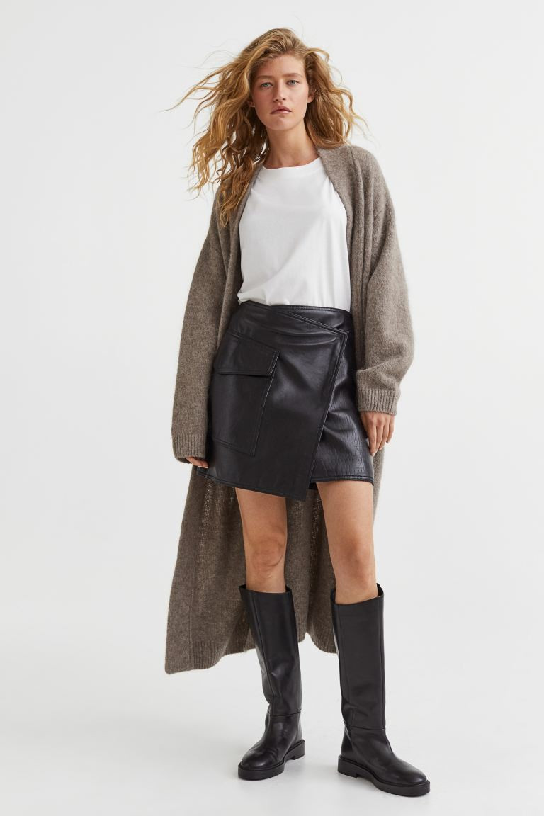 Kniehohe Stiefel aus Leder | H&M (DE, AT, CH, NL, FI)