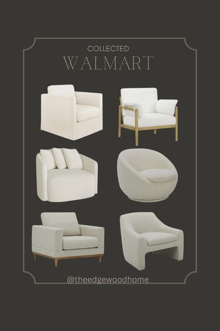 Walmart Accent chairs. Affordable, great quality, neutral. 

#LTKhome #LTKsalealert