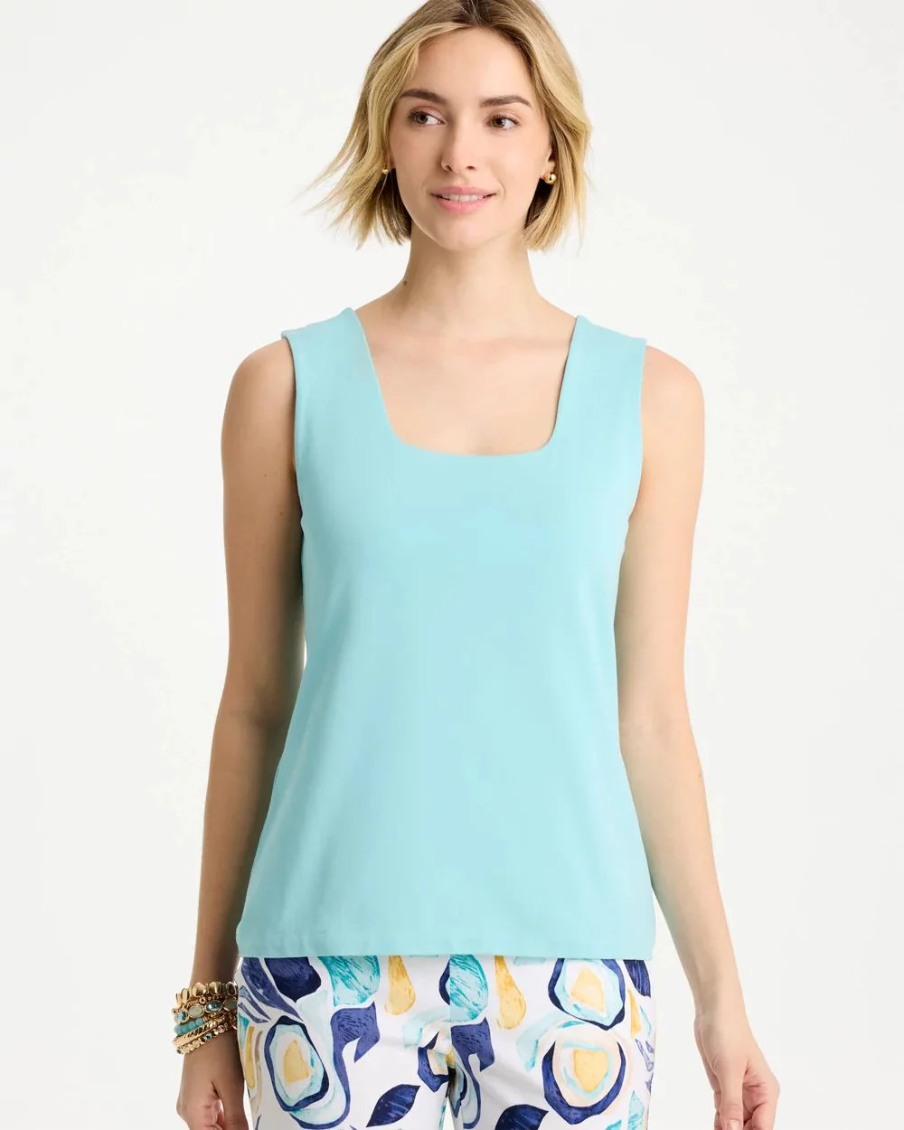 Contour Cotton™ Square Neck Tank | Chico's