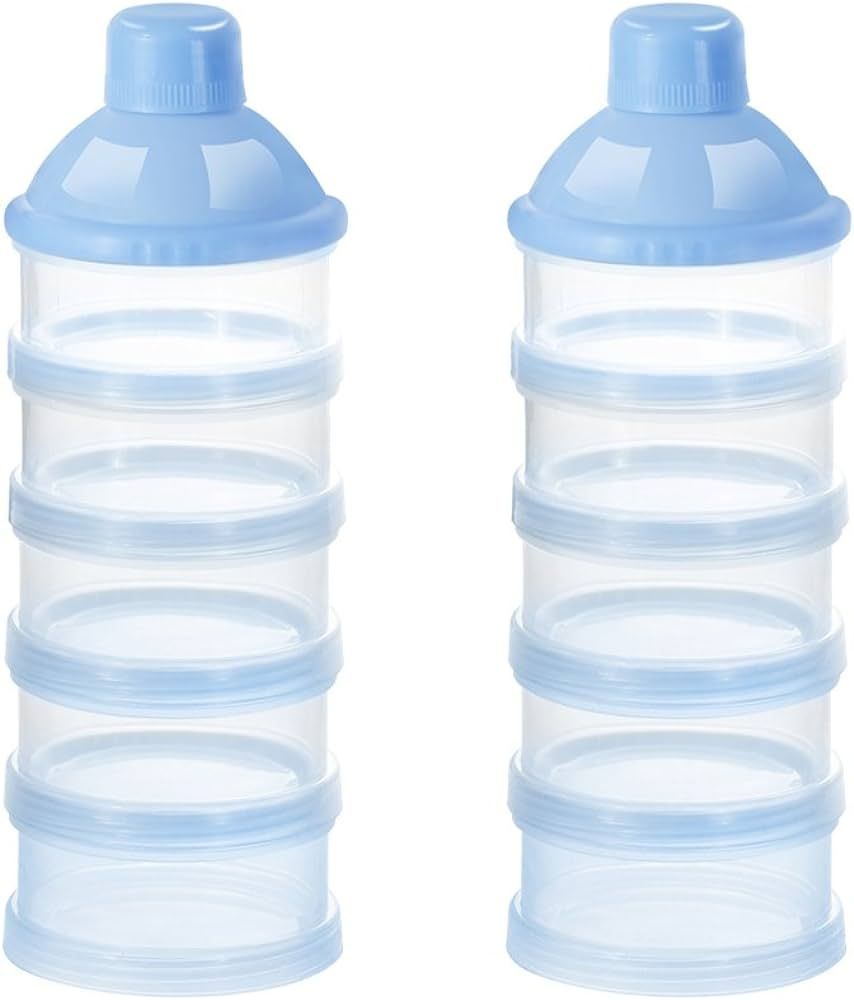 Accmor Baby Formula Dispenser On The Go, 5 Layers Stackable Formula Dispenser Formula Containers ... | Amazon (US)