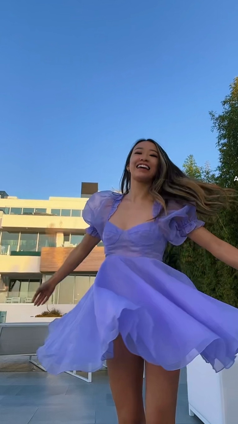 Jessica Carrie Lee in a wedding guest outfit from Selkie, a purple dress 👗 

#LTKFind #LTKstyletip #LTKsalealert