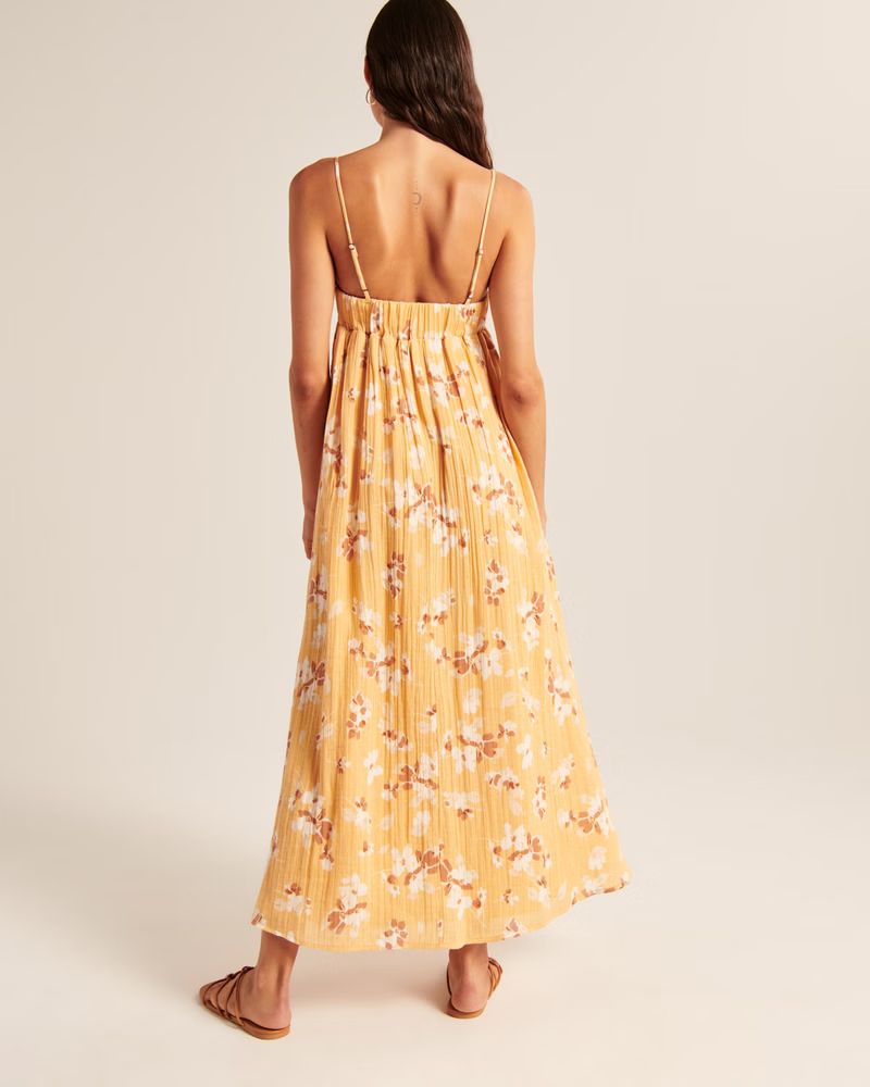 Babydoll Maxi Dress | Abercrombie & Fitch (US)