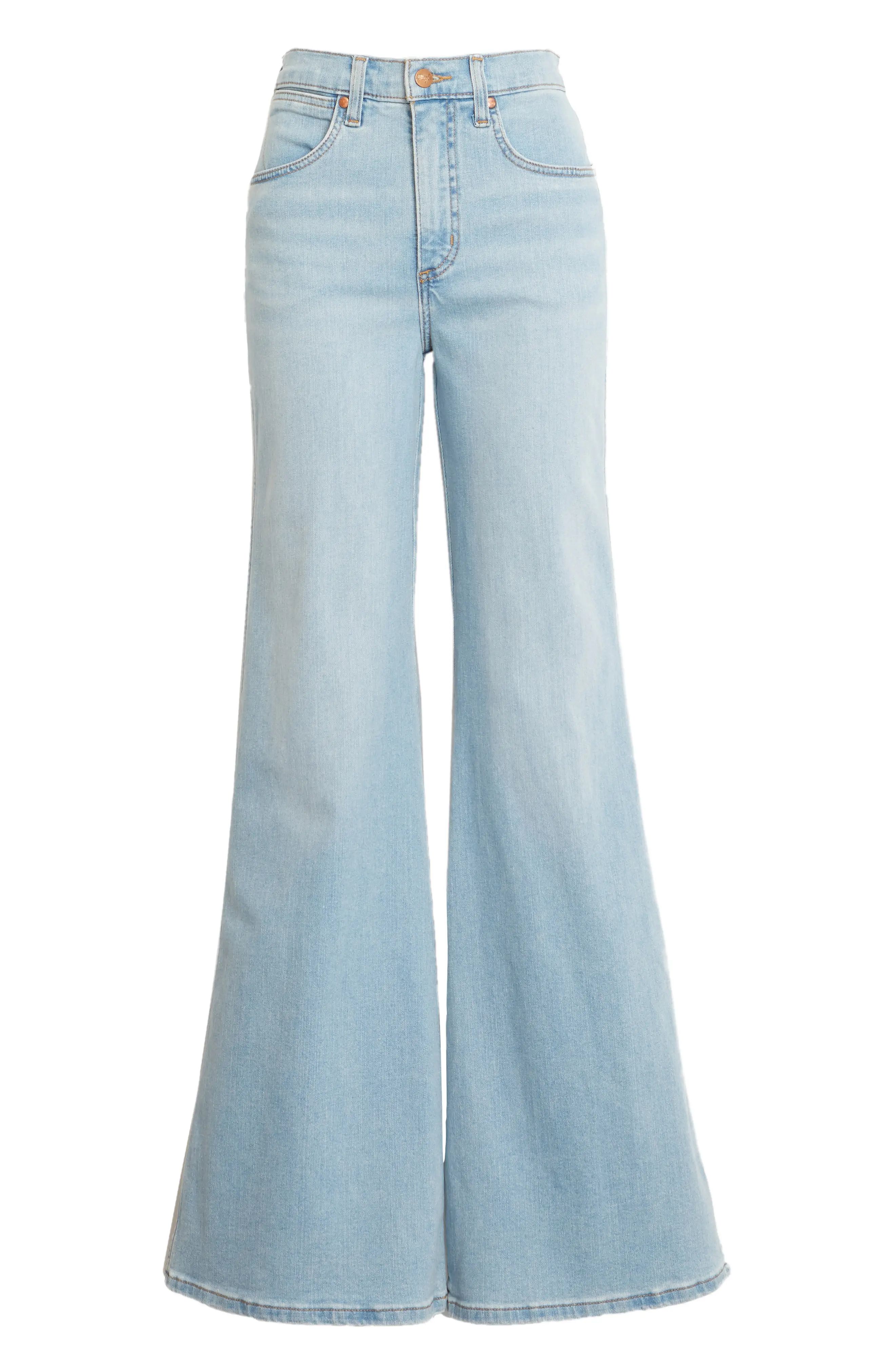 Women's Wrangler Fly High Flare Jeans, Size 32 x 34 - Blue | Nordstrom