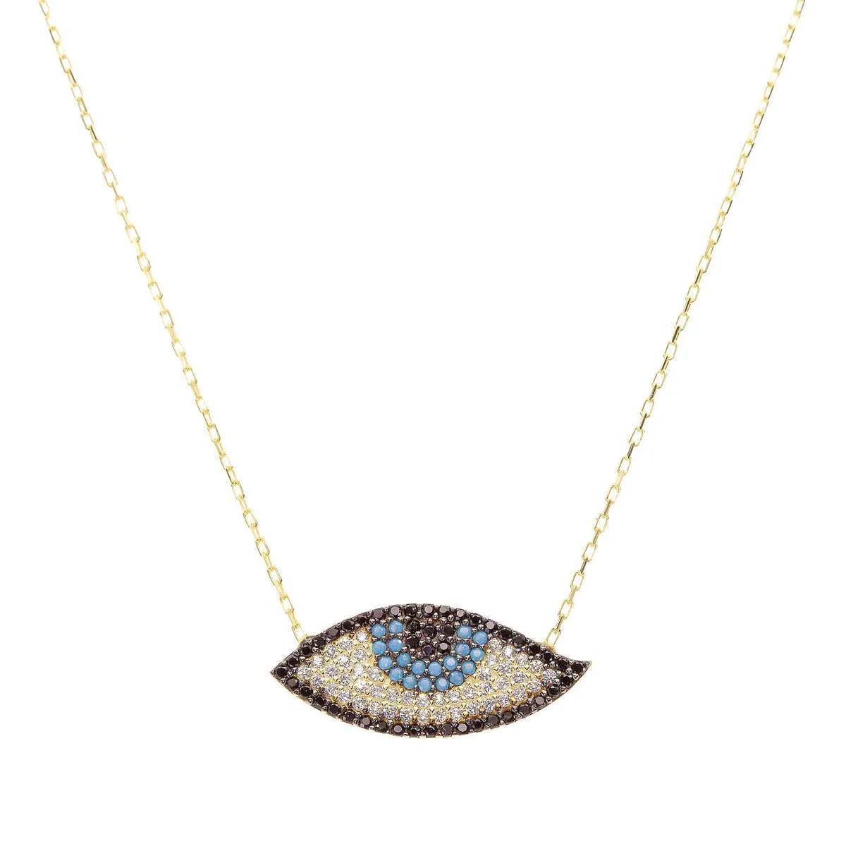 Evil Eye Pavé Necklace | Ragen Jewels