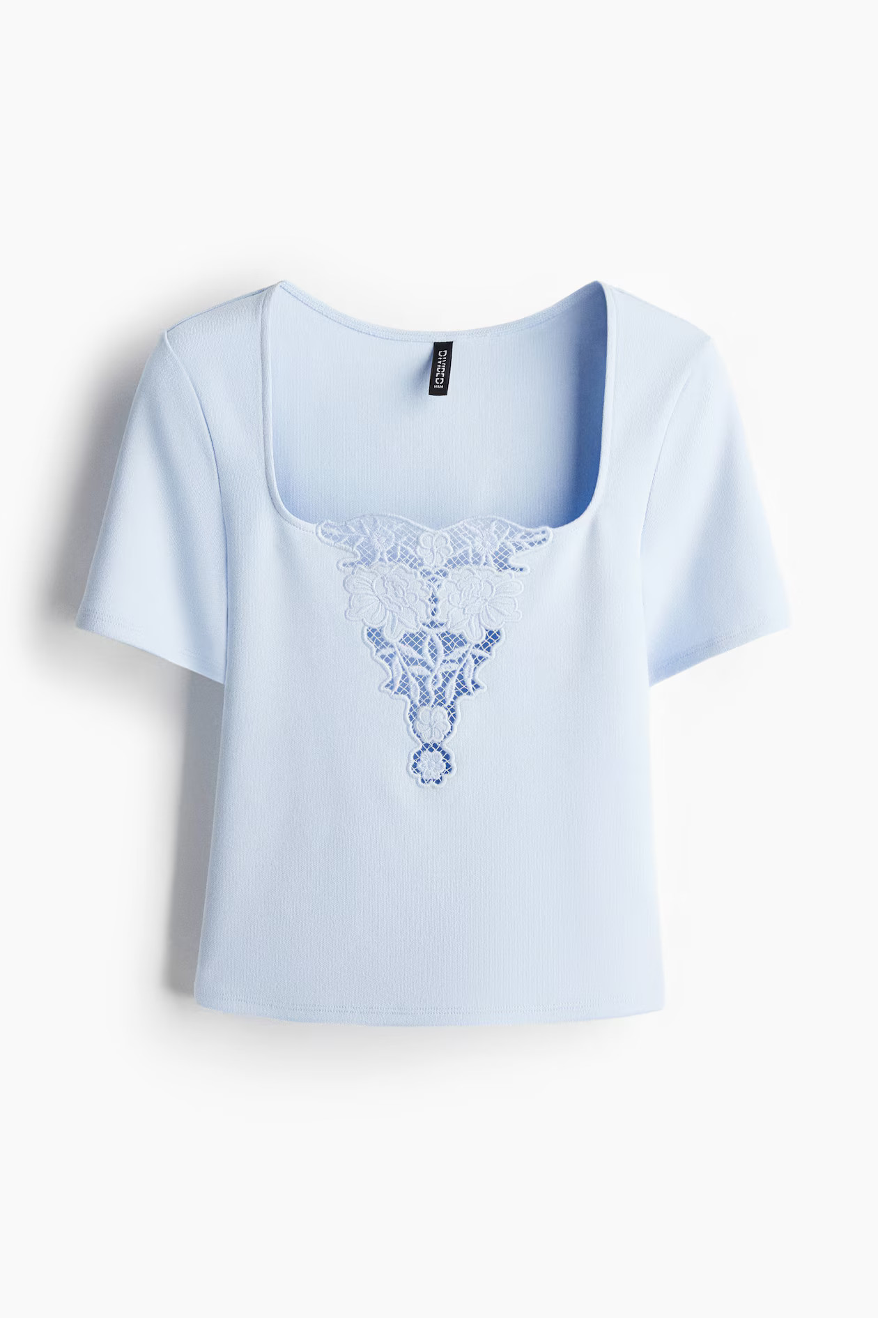 Top mit Broderie Anglaise | H&M (DE, AT, CH, NL, FI)