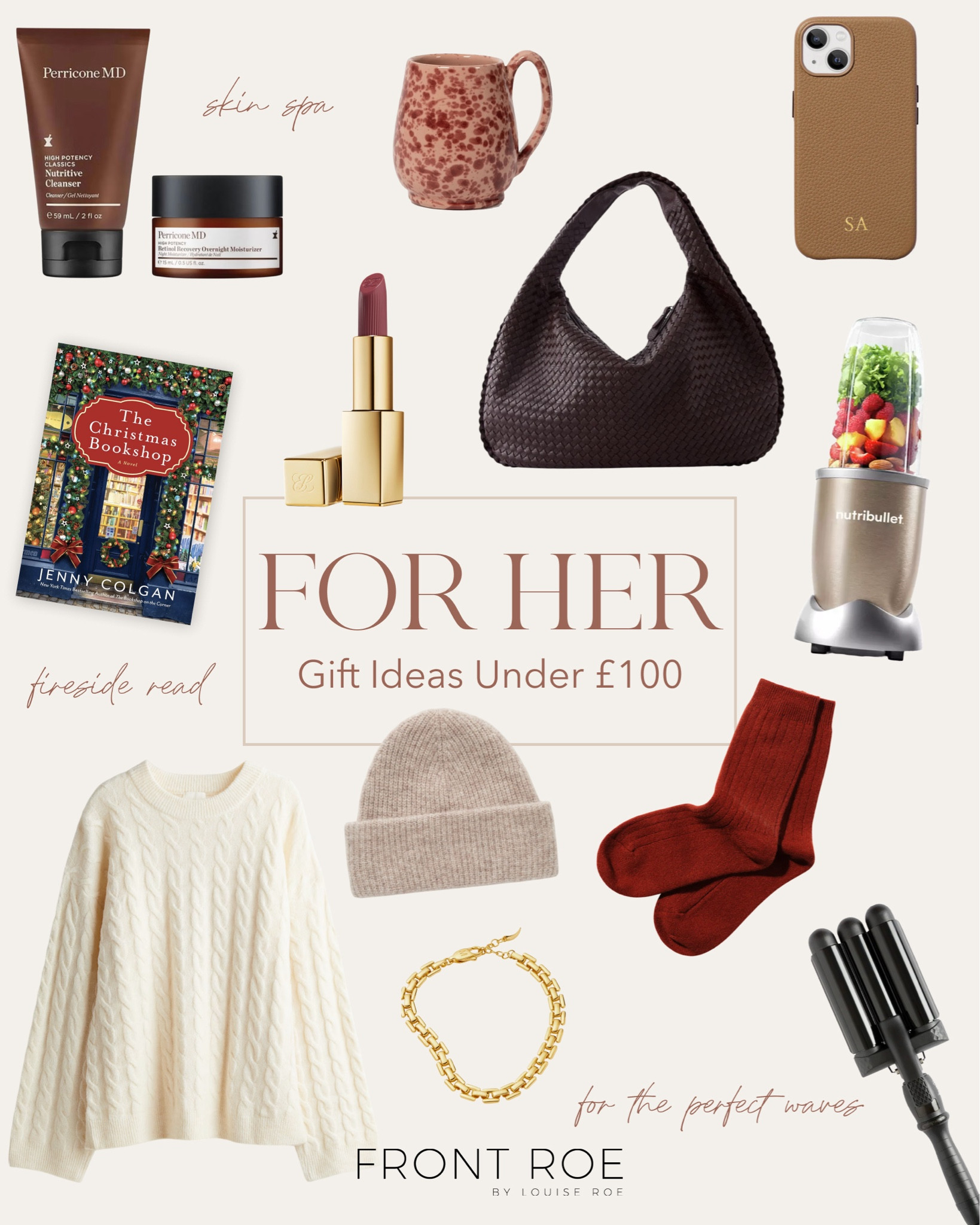 If you’re looking for a holiday gift for your best friend, your mom or any other significant woman in your life under £100, I’ve got you covered. The cosiest cable knit, chunky gold jewellery, makeup, chic accessories and the hair waver I use every day. 

#LTKsale #LTKstyletip #LTKgiftguide