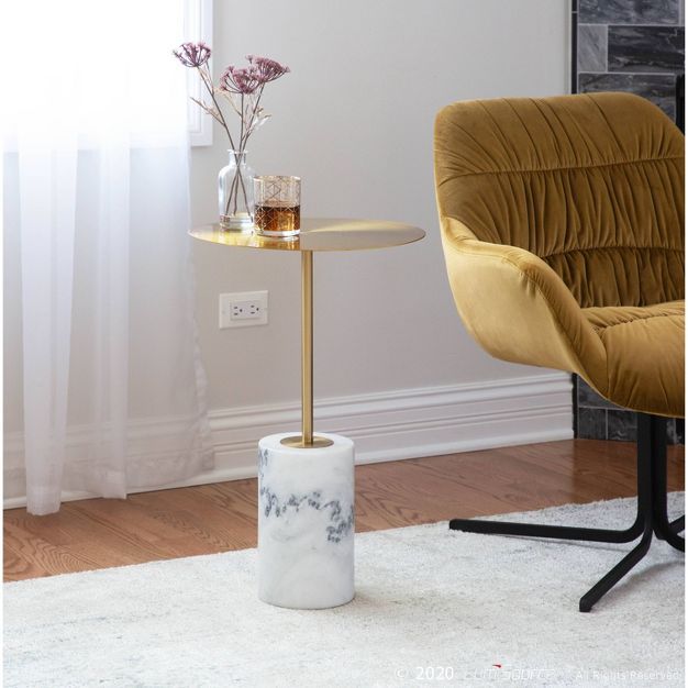 Symbol Contemporary Side Table - LumiSource | Target