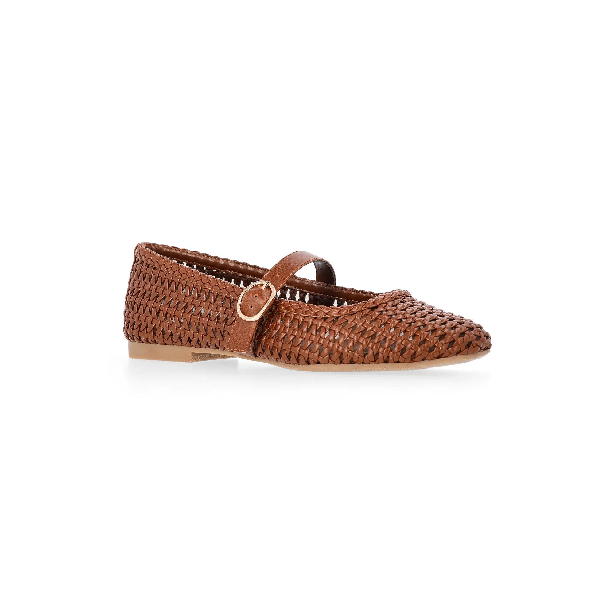 Time and Tru Women's Woven Ballet Flats | Walmart (US)