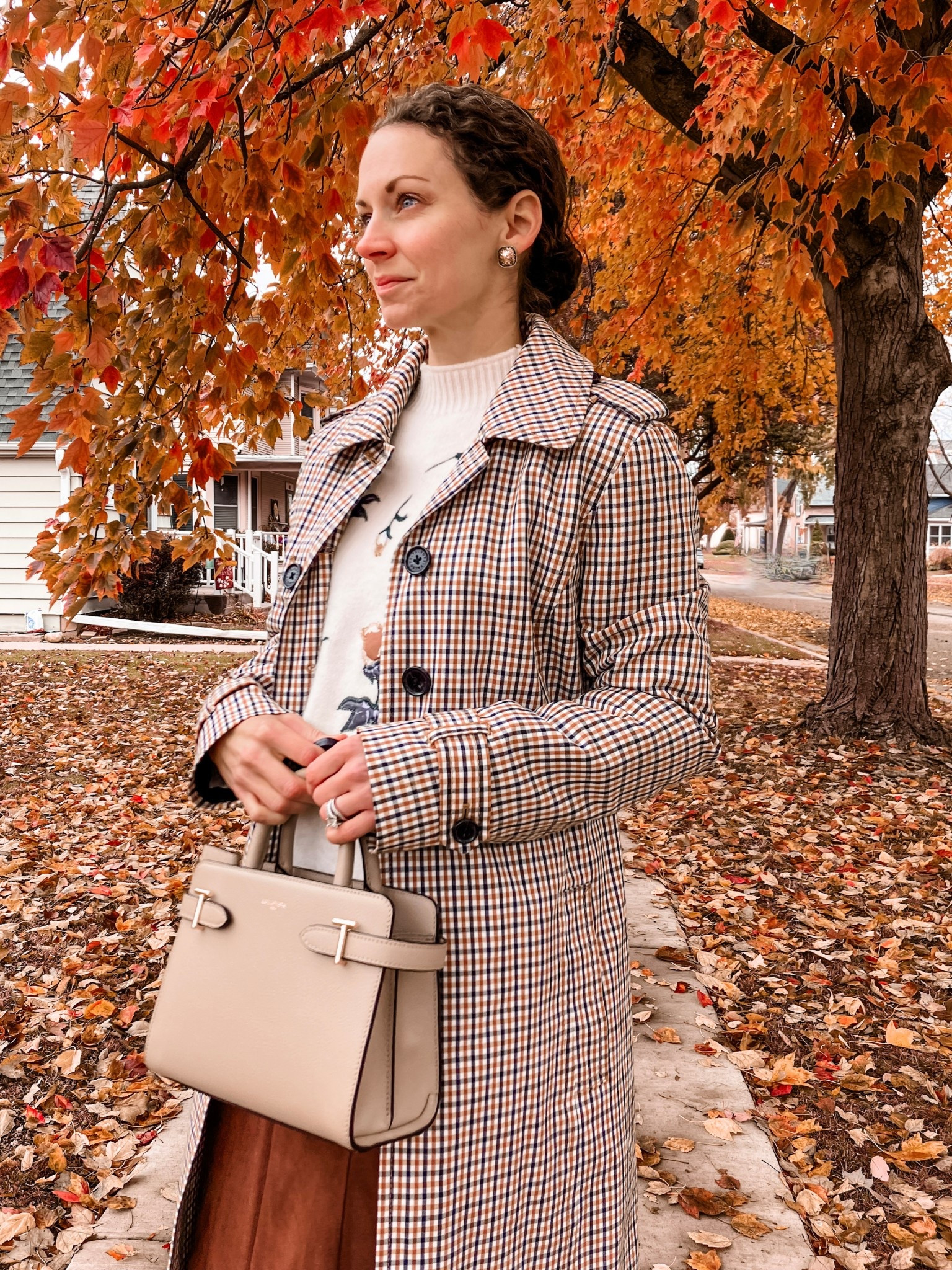 Classic fall outfit. 
Classic outfit. Petite outfit. Neutral outfit. Fall outfit. Modest outfit  

#LTKPetite #LTKSeasonal #LTKOver40