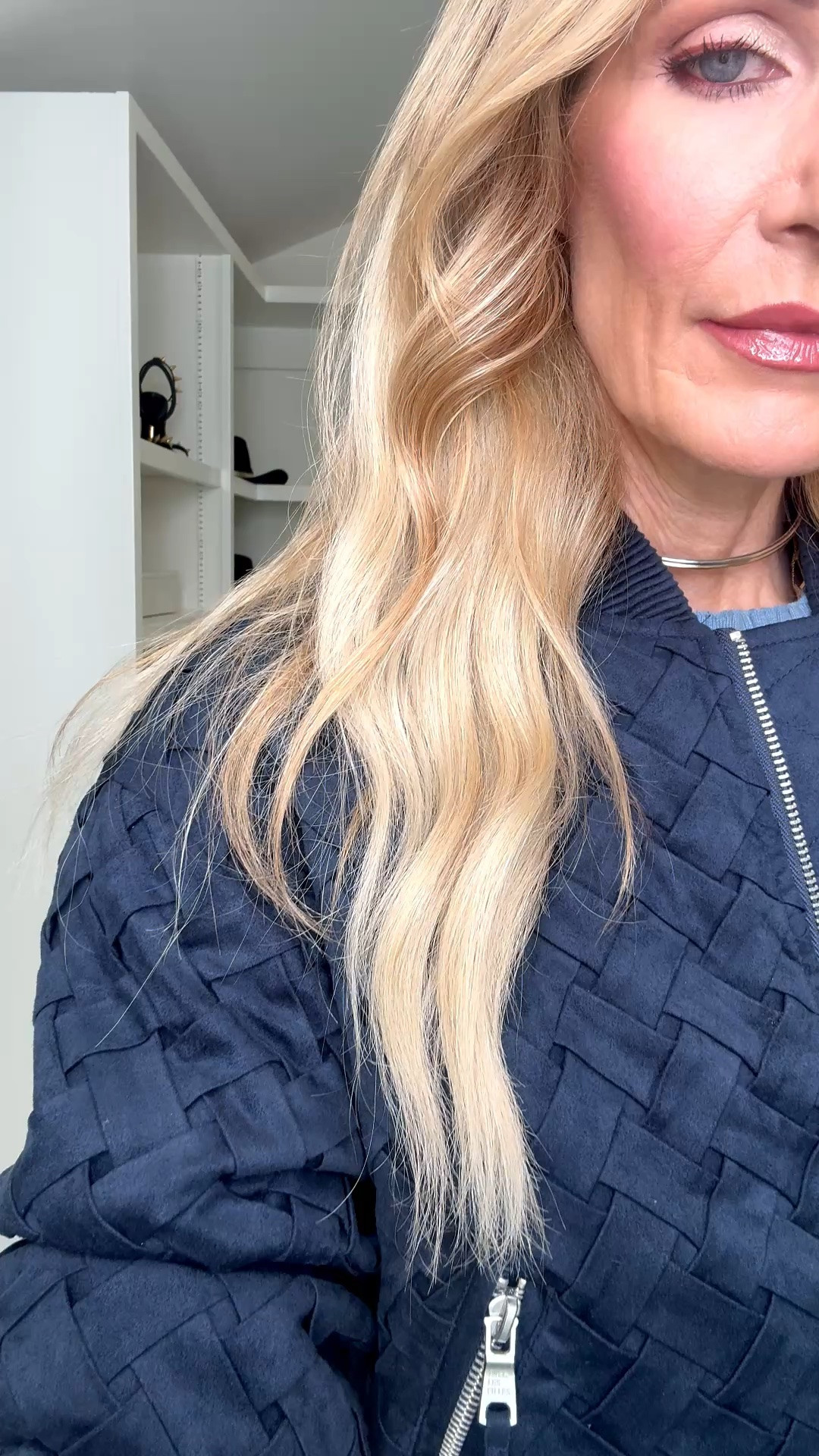 This navy bomber jacket is the perfect way to give a classic Quince midi dress a sporty-chic update! The cropped fit defines the waist and makes the whole look feel modern and elevated. I’m wearing an XS in the dress and bomber jacket. #LTKFallStyle #LTKStyleTip 

 

#LTKOver40