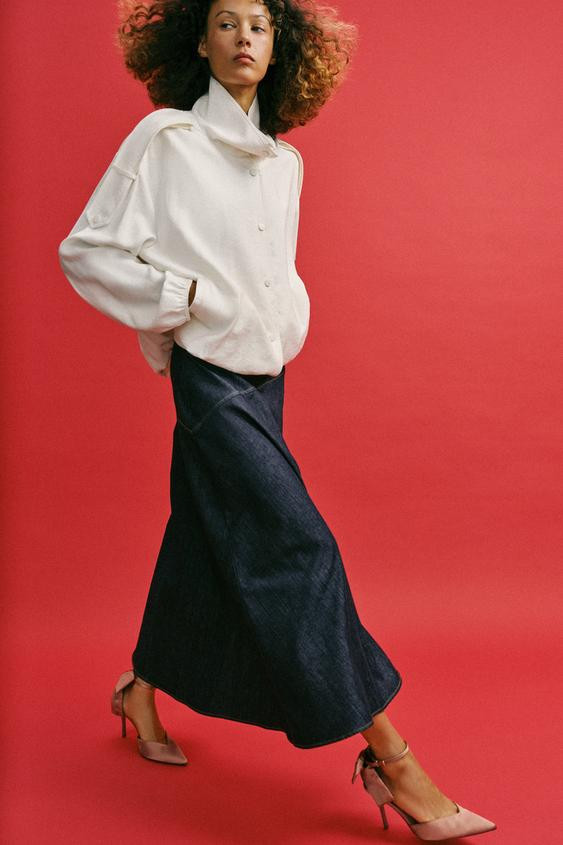 SATIN EFFECT BOW SHOES | Zara US