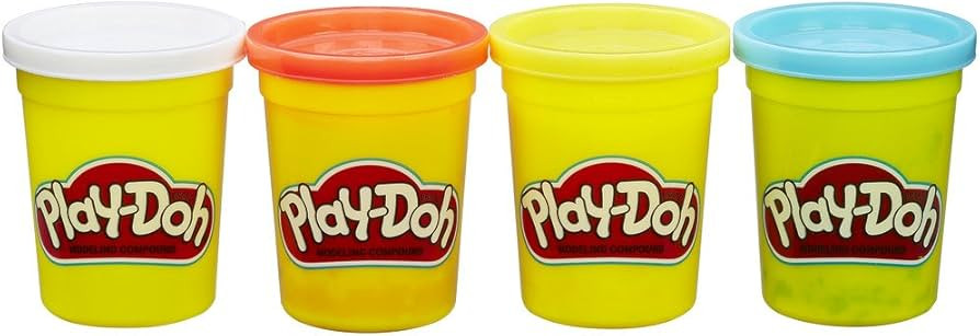 Play-Doh 4 Pack of 4 oz Cans, Classic Colours | Amazon (US)