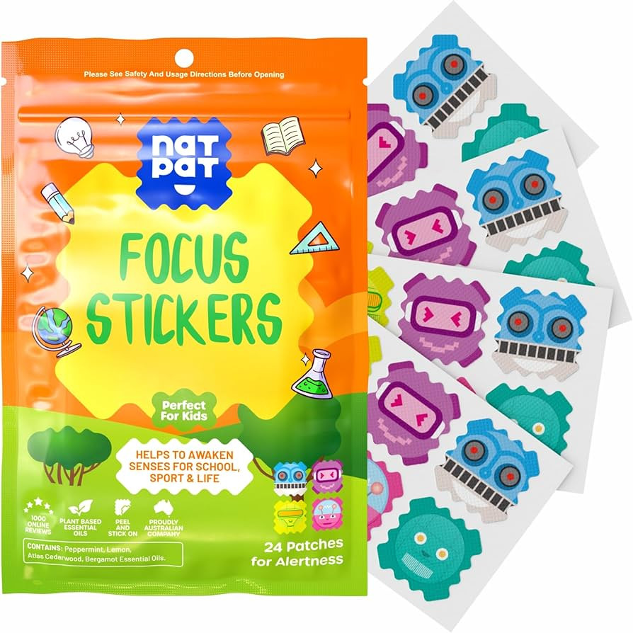 NATPAT Focus Patch Focus Enhancing Stickers for Kids and Adults - Healthy Brain Supports for Atte... | Amazon (US)