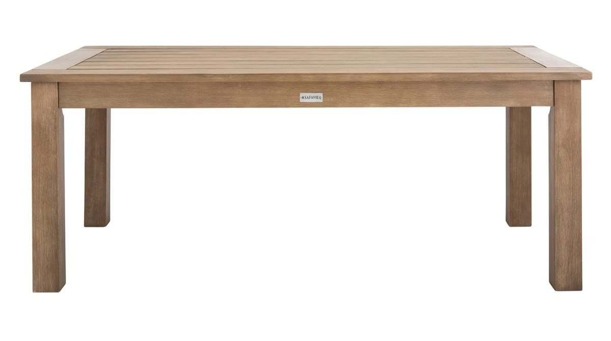 SAFAVIEH Couture Patio Santa Cruz Natural Outdoor Coffee Table | Amazon (US)