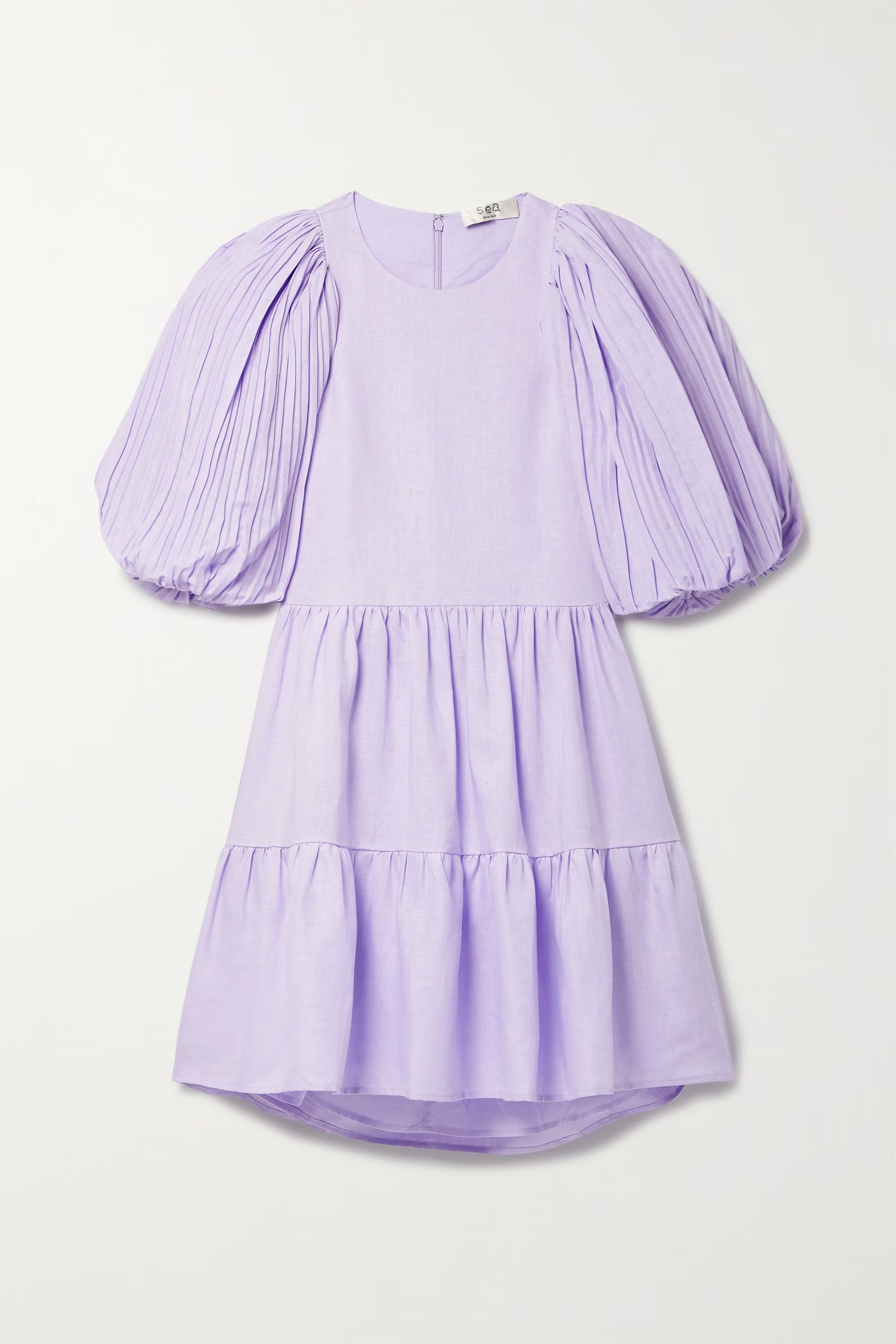 Bailey Broomstick tiered linen-blend dress | NET-A-PORTER (US)