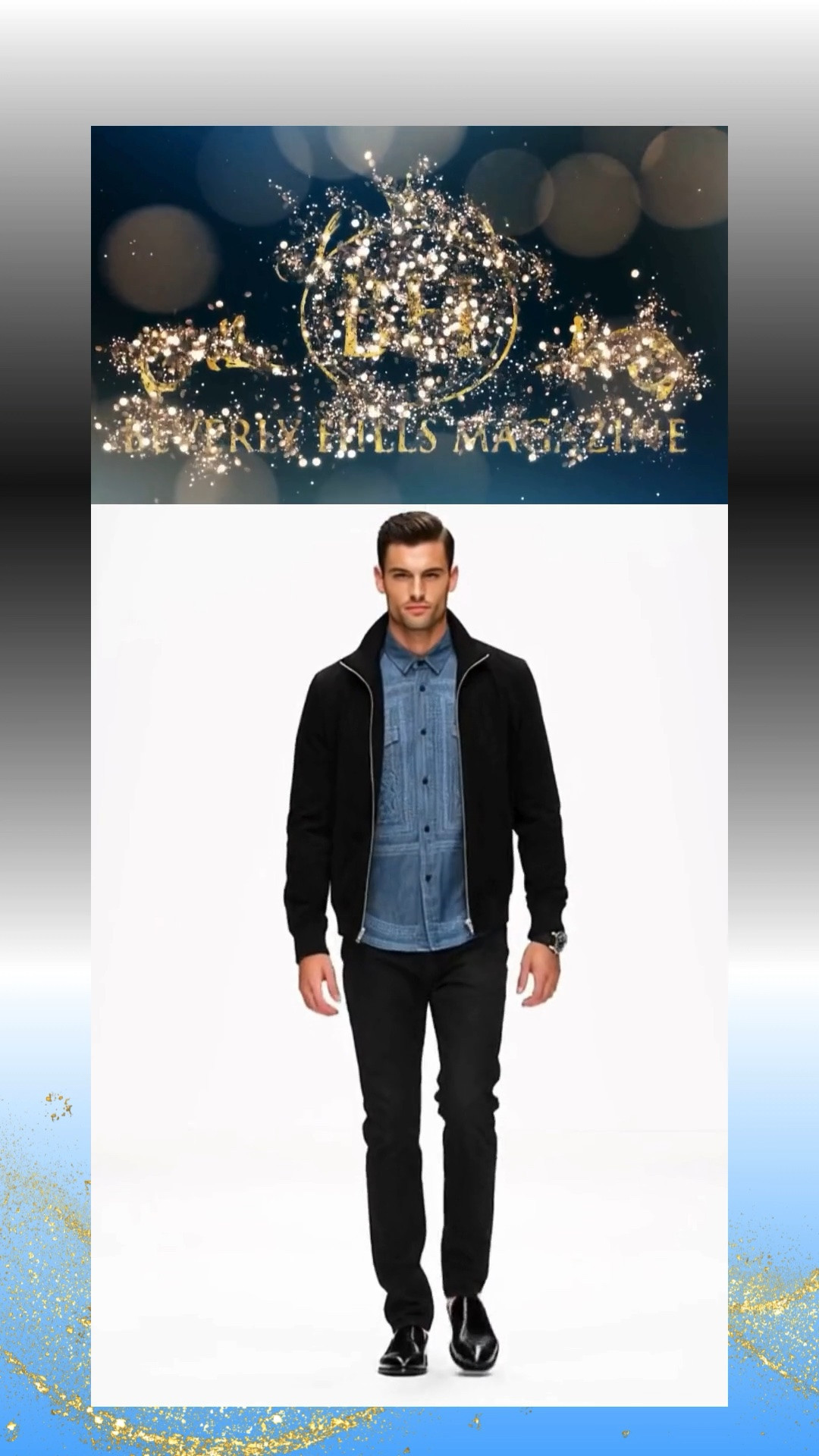 FASHIONABLE STYLE FOR MEN 🖤✨

This look delivers the perfect blend of modern confidence and timeless sophistication. Black denim jeans or tailored black pants paired with a crisp blue collared shirt create a sharp foundation, while a sleek black jacket adds effortless polish and versatility.

Classic slip-on shoes and a stylish watch complete the ensemble with refined detail, creating a look that's masculine, confident, and ready for any occasion. Every piece works together to achieve a smart, elevated style that never goes out of fashion.

Perfect for business casual events, dinner dates, weekend outings, or any moment where looking sharp makes all the difference.

https://www.beverlyhillsmagazine.com/shop 

#MensFashion #MensStyle #ModernGentleman #StyleInspiration #ShopStyle

#LTKMens