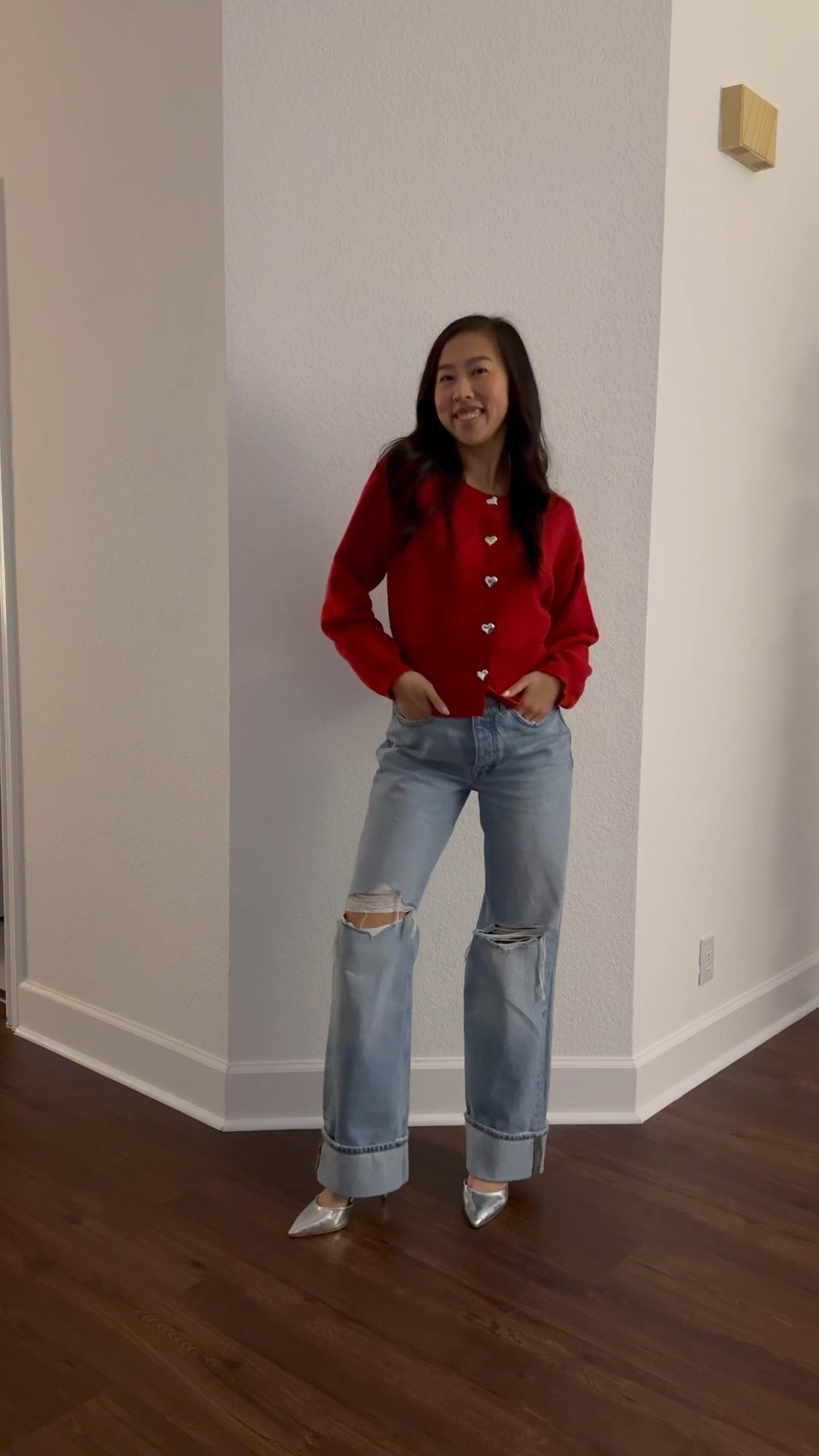 Valentine’s Day outfit, Valentine’s Day look, madewell jeans (24), red sweater (small), red cardigan, Amazon Valentine’s Day 

#LTKSaleAlert #LTKSeasonal #LTKootd
