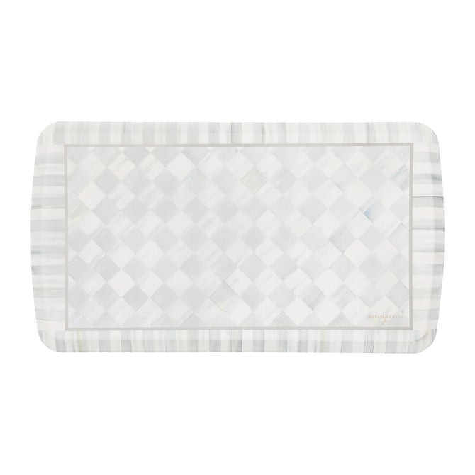 Sterling Check 20" x 36" GelPro Comfort Mat | MacKenzie-Childs