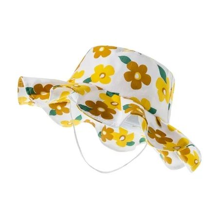 Catinbow Toddler Summer Hats Floral Patterns Cotton Toddler Bucket Hat with Wide Brim Outdoor Bucket | Walmart (US)