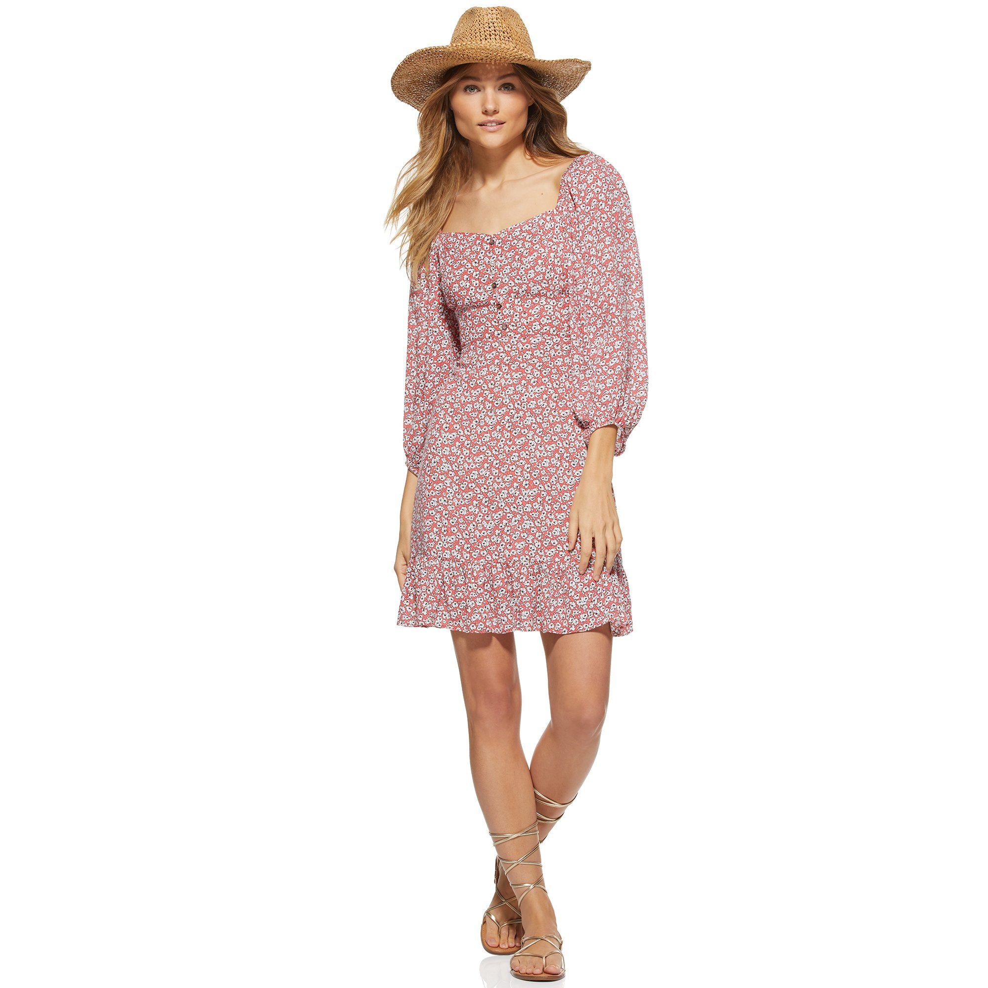 Scoop Women’s Square Neck Mini Dress | Walmart (US)