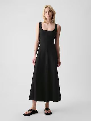 Linen-Blend Midi Dress | Gap (US)