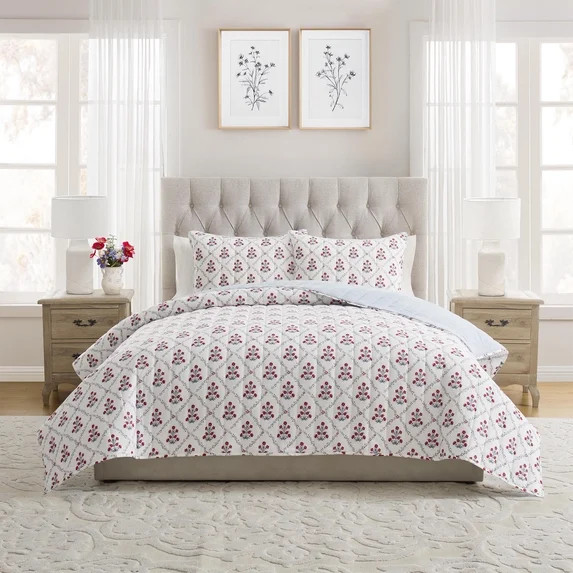 My Texas House Multicolor Trellis 3-Piece Adult Quilt Set, Full/Queen | Walmart (US)