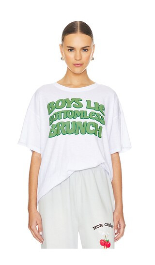 Sunny Side Boyfriend Tee in White | Revolve Clothing (Global)