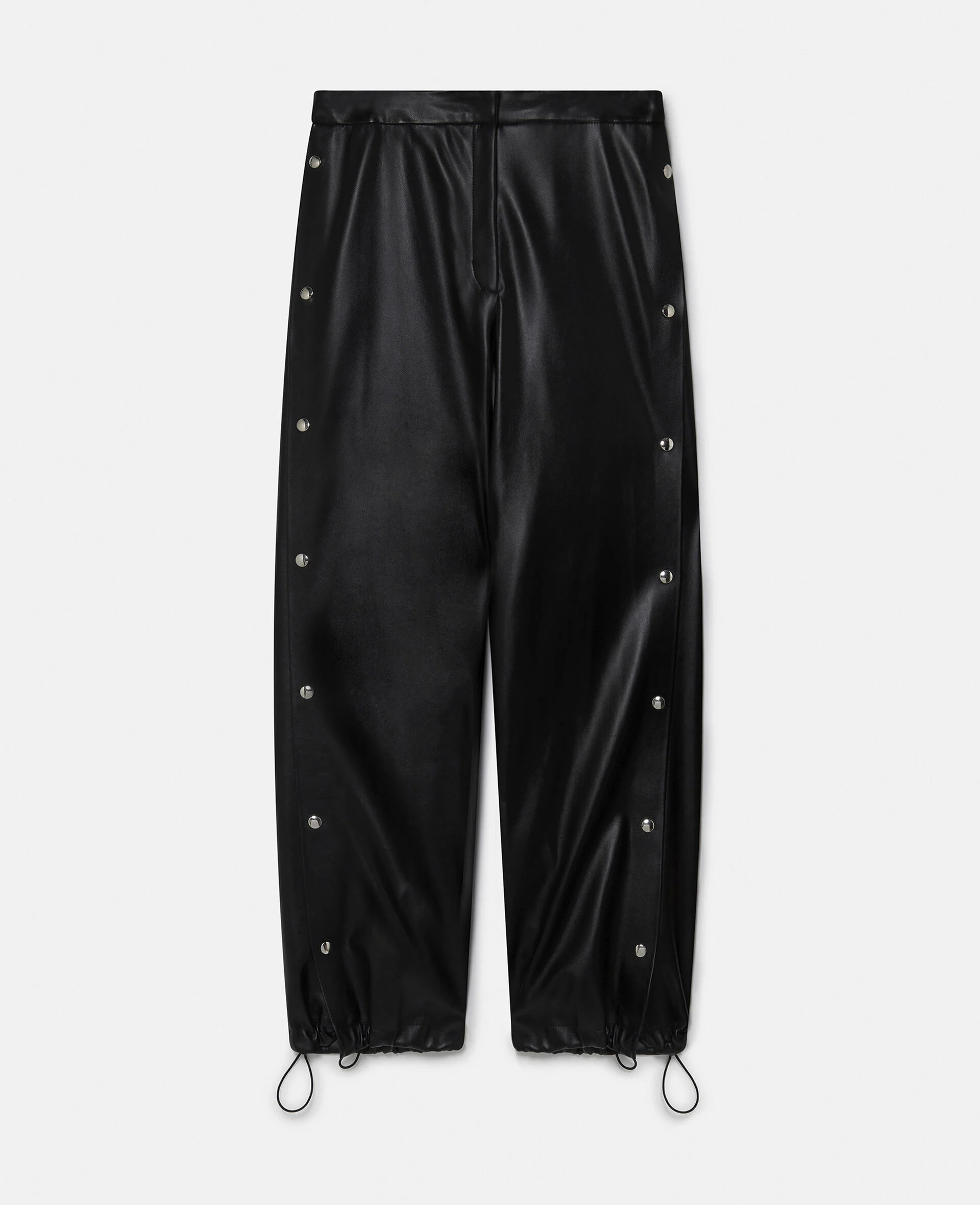 Wide-Leg Popper-Studded Joggers | Stella McCartney US