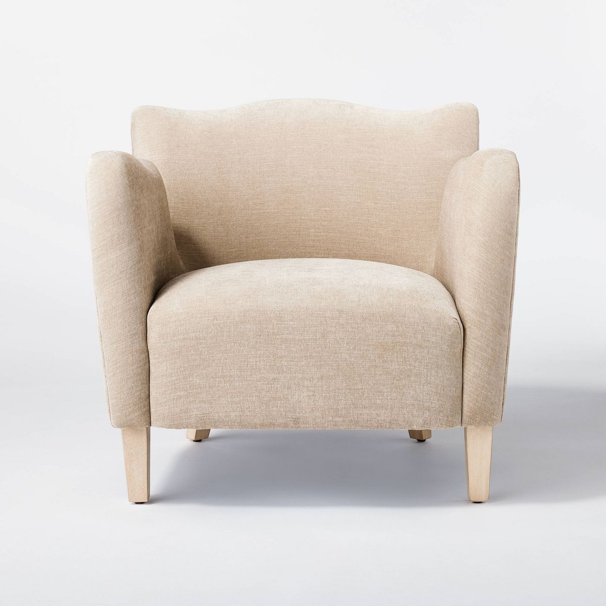 Wing Arm Accent Chair Velvet Beige - Threshold™ designed with Studio McGee | Target