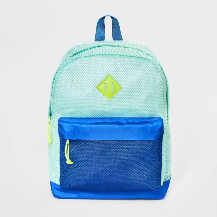 Boys' 16" Mesh Colorblock Backpack - Cat & Jack™ Blue | Target