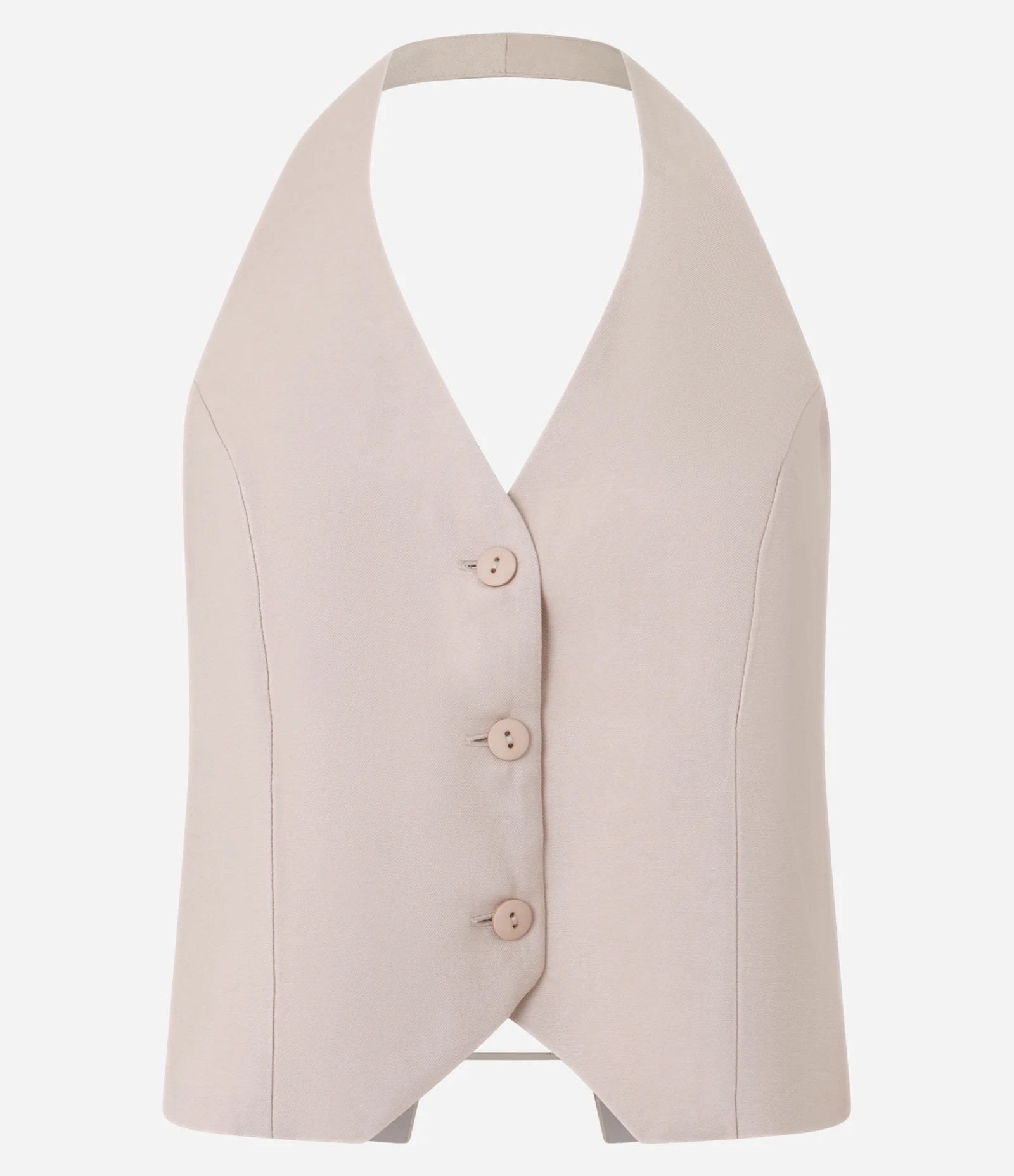 Blusa Colete Frente Única Alfaiataria com Ajuste nas Costas Bege - Lojas Renner | Renner (BR)