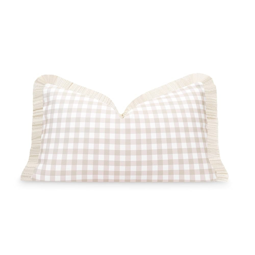 Hofdeco Premium Fall Coastal Patio Indoor Outdoor Lumbar Pillow Cover Only, 12"x20" Water Repelle... | Amazon (US)