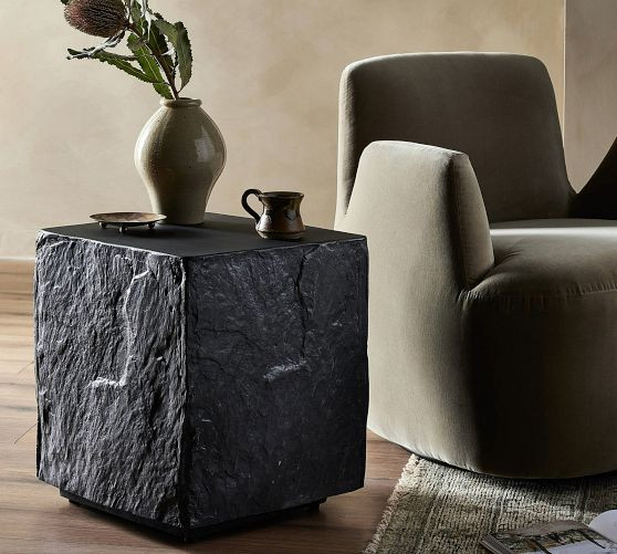 Denali Square Concrete End Table (17") | Pottery Barn (US)