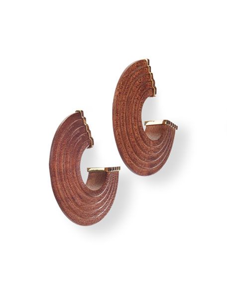 Nava C-Hoop Earrings | Neiman Marcus