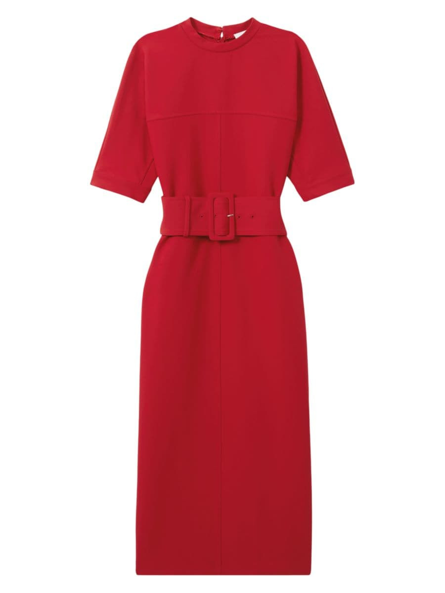Naya Jersey Belted Midi-Dress | Saks Fifth Avenue